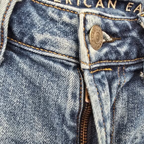 American Eagle Men's Distressed Next Level Airflex Skinny Jeans Size 29x30 - Picture 8 of 14